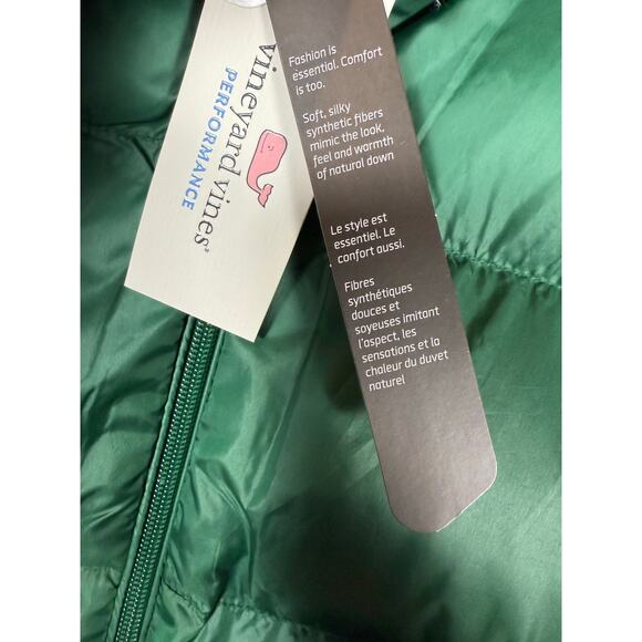 NWT Vineyard Vines Men's Oversized Puffer Vest Green XXS originally $248 - Picture 5 of 7